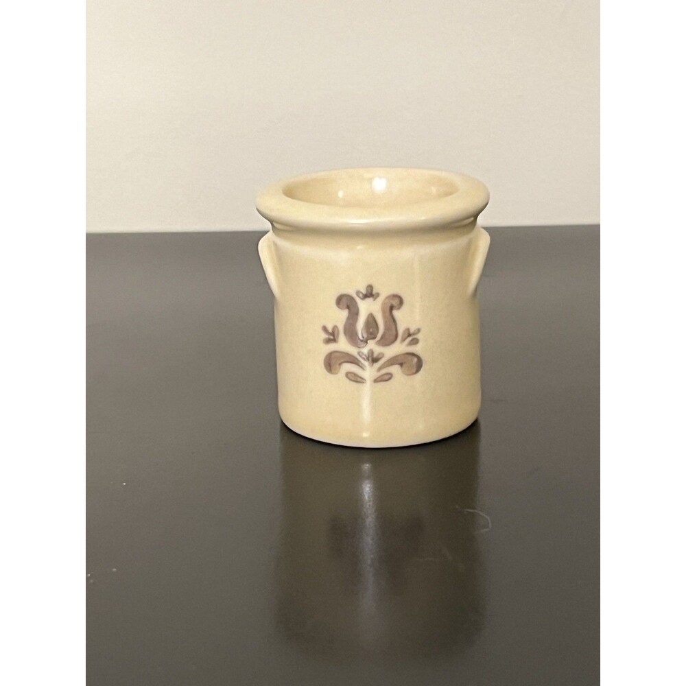 Vintage Retired Iconic Pfaltzgraff Village Toothpick Holder / Mini Crock